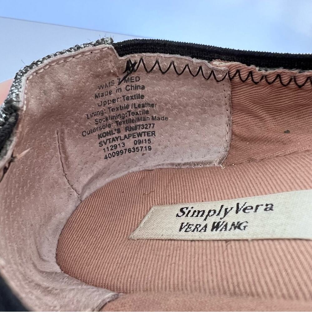 Simply Vera Vera Wang Women's Embellished Ballet Flats - Picture 11 of 11